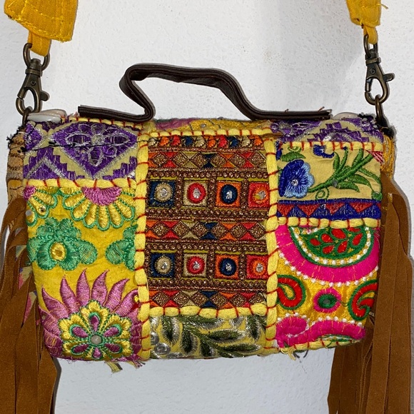 Colorful Bohemian Fringe Bag - Picture 5 of 13